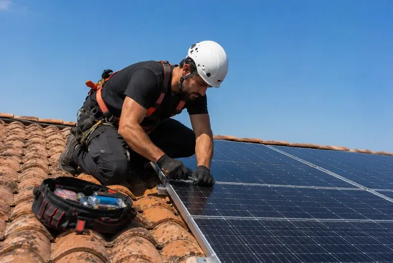 Maintenance et monitoring de panneaux solaires à Plan-de-Baix