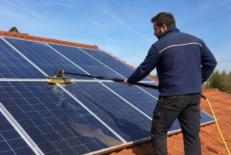 Nettoyage et entretien de panneaux solaires à Plan-de-Baix
